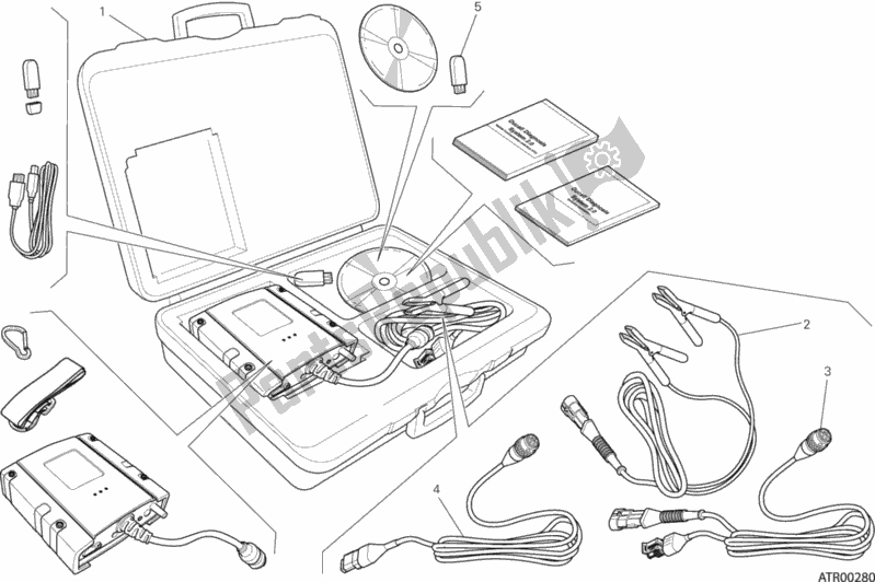 All parts for the Dds (2) Tester of the Ducati Superbike 1199 Panigale S Tricolore USA 2013
